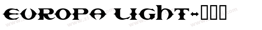 Europa Light字体转换